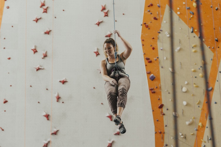 Inspiring people to consider alternative business networking ideas such as indoor rock climbing.