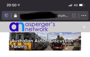 A screenshot of the Asperger's network by Ben Cousins