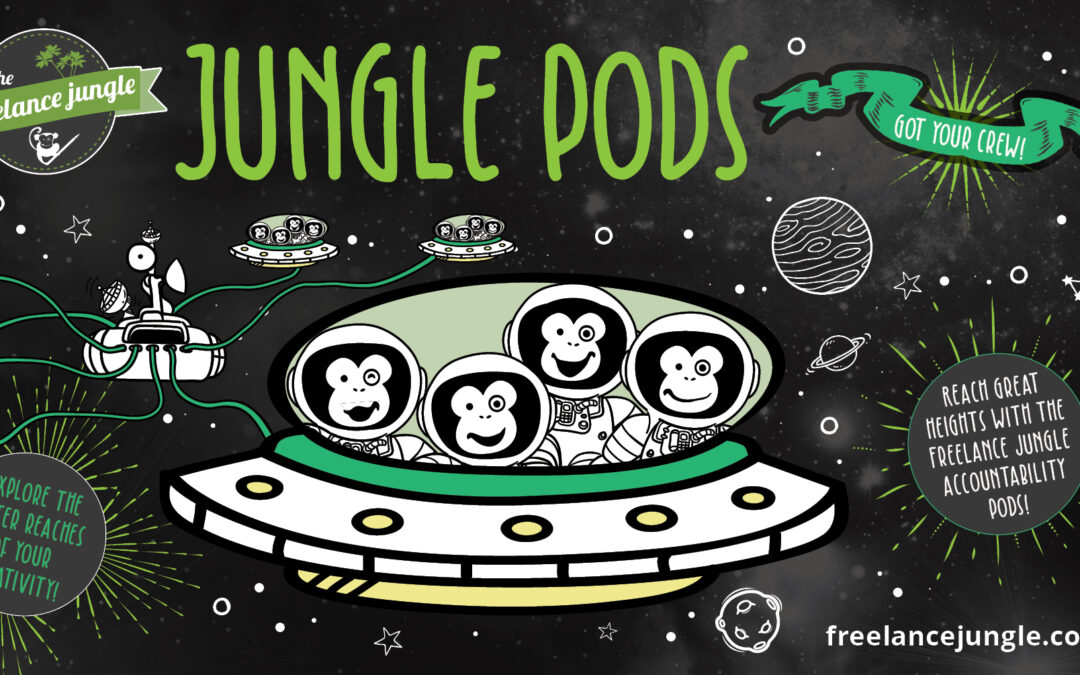 space themed freelance accountability pods in spaceships