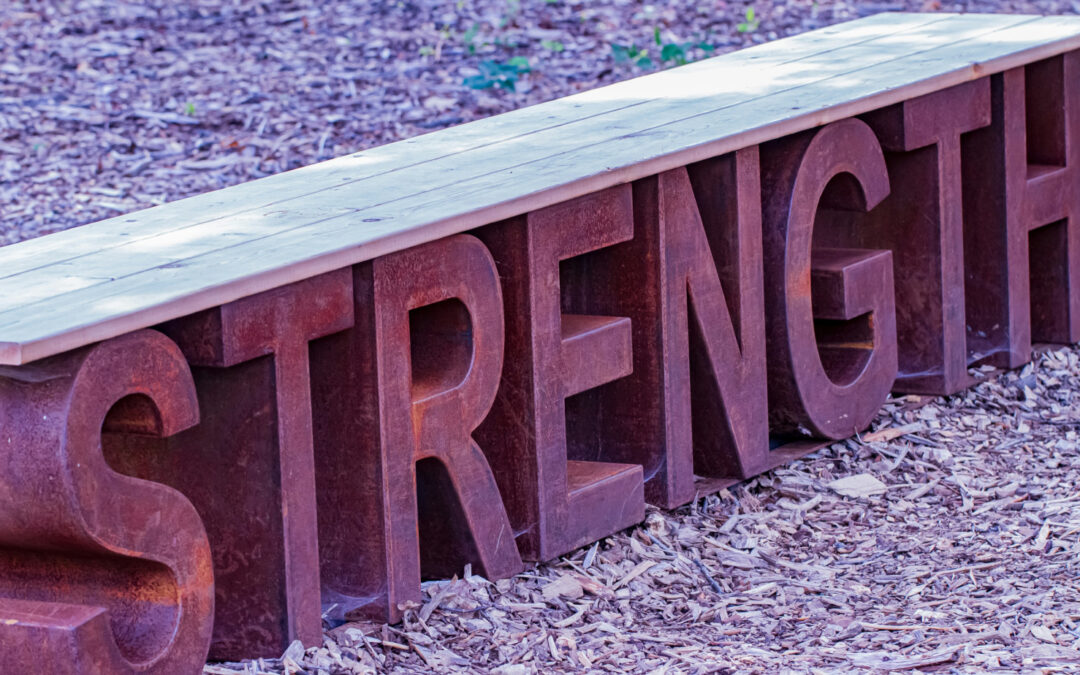 the word strengths on the ground to denote freelance marketing strengths